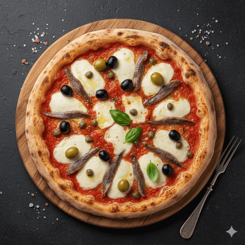 Napoli Pizza - Pizza mit Sardellen und Kapern Romanshorn